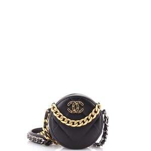 Chanel 19 Round Clutch With Chain #227116C24B